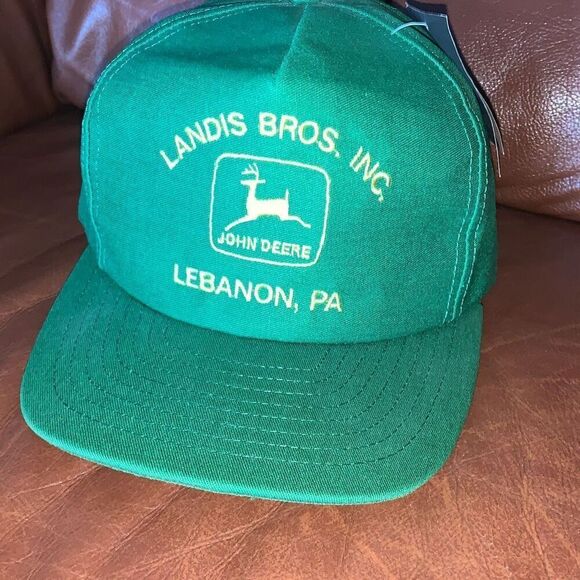 NWT Vintage John Deere Trucker SnapBack Hat Landis Bros Inc Lebanon Pennsylvan